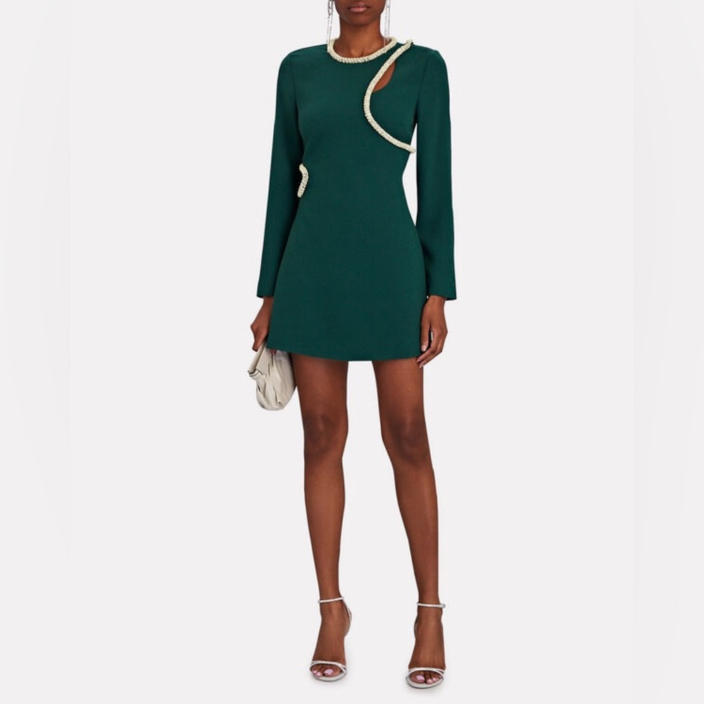Jonathan Simkhai Katharine Diamante-Embroidered Mini Dress
